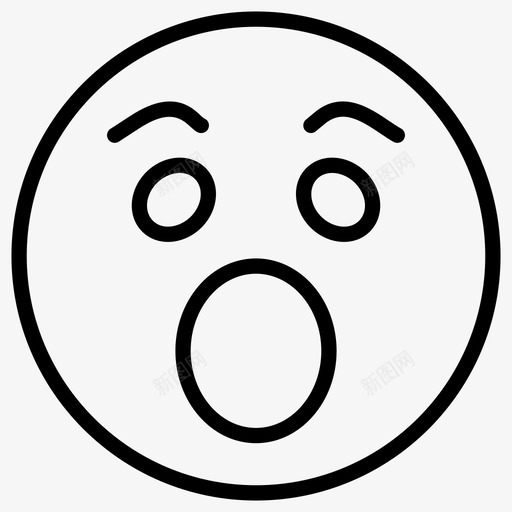 哇脸表情图表情标签表情符号图标svg_新图网 https://ixintu.com 一组 向量 哇脸 图标 标签 符号 表情