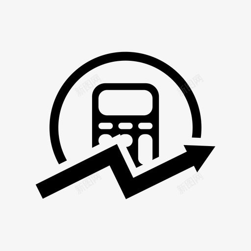 会计业务计算图标svg_新图网 https://ixintu.com 业务 会计 会计图标 增加 计算 财务 货币