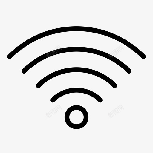 wifi应用程序手机图标svg_新图网 https://ixintu.com wifi 图标 应用程序 手机 智能 用户界面
