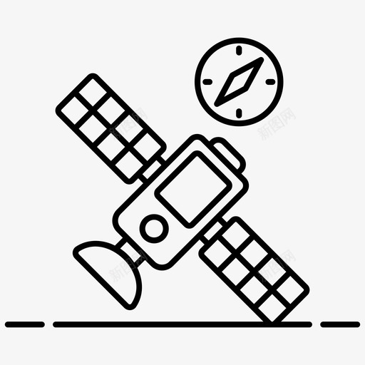 卫星通信创新技术图标svg_新图网 https://ixintu.com 创新 卫星 图标 地图 太空 新技术 旅行 空间站 通信