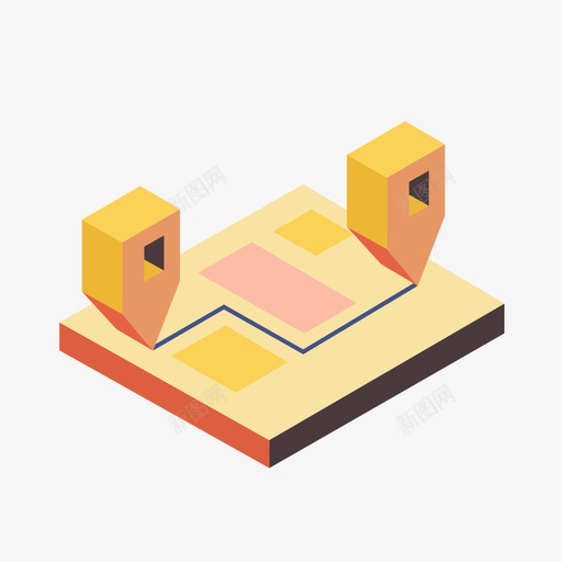 19.导航地图-01svg_新图网 https://ixintu.com 19.导航地图-01