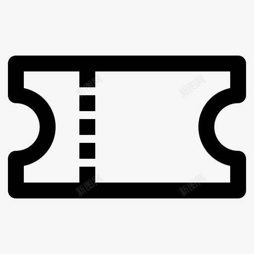优惠券机票凭证图标svg_新图网 https://ixintu.com 优惠券 凭证 机票 电子商务