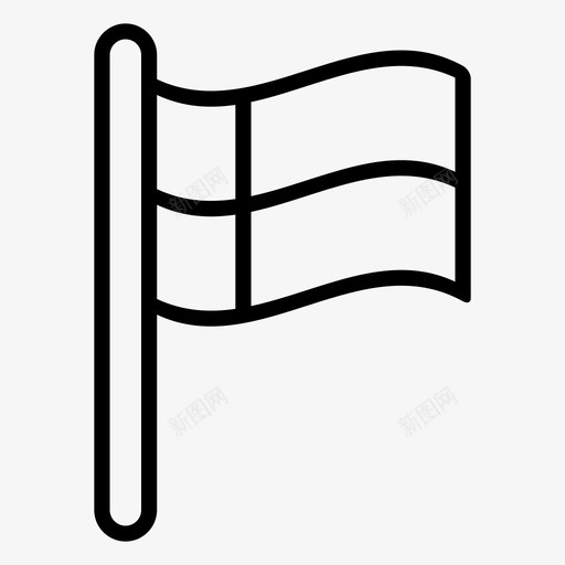 旗帜俱乐部终点图标svg_新图网 https://ixintu.com 俱乐部 旗帜 标志 终点 自由