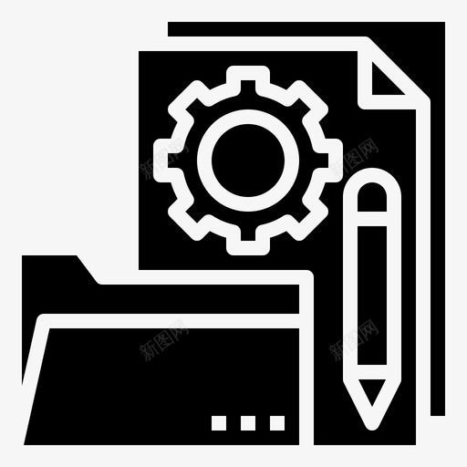项目文件文件铅笔图标svg_新图网 https://ixintu.com 三维打印字形 文件 标尺 铅笔 项目文件