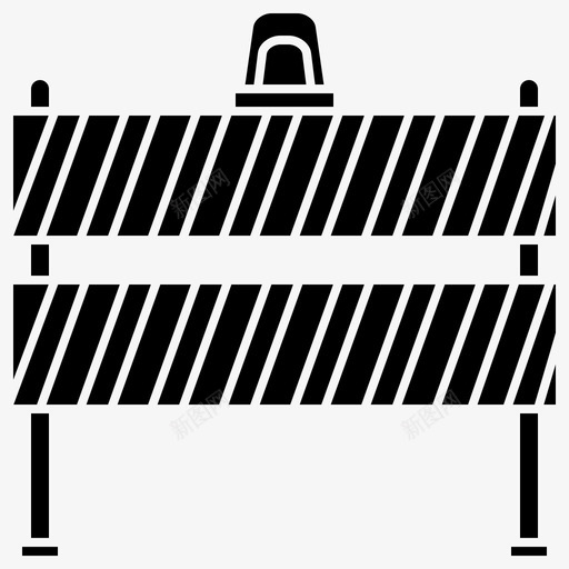 屏障关闭施工图标svg_新图网 https://ixintu.com 2字形 信号 关闭 屏障 工具 施工 警告