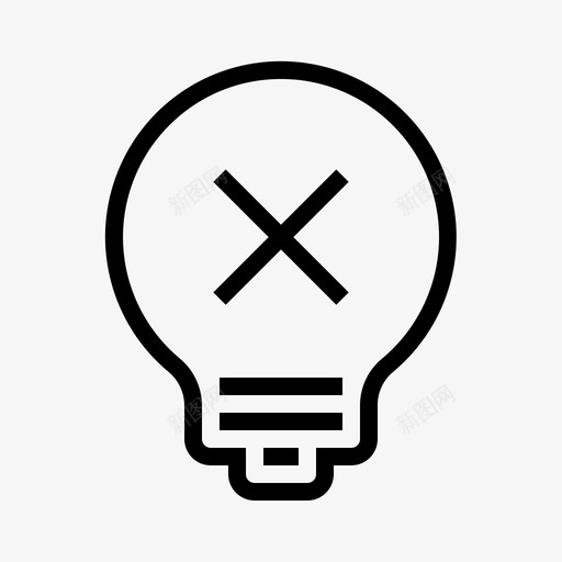 坏主意生意灯图标svg_新图网 https://ixintu.com 会计 坏主意 灯 生意