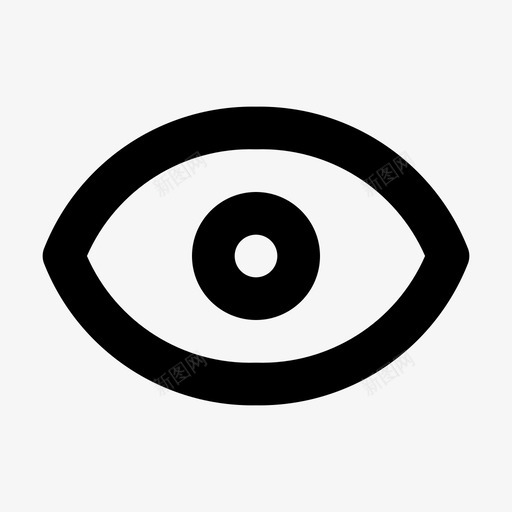 显示密码眼睛保护图标svg_新图网 https://ixintu.com 保护 元素 安全 密码 显示 概述 界面 眼睛