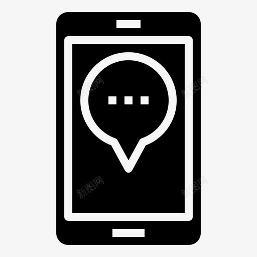 短信聊天交流图标svg_新图网 https://ixintu.com 交流 多媒体 对话 短信 聊天 语音泡沫 通信字形