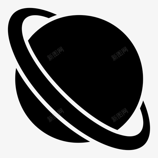 行星天文学宇宙图标svg_新图网 https://ixintu.com 土星 土星环 天文学 太空 学校教育 宇宙 行星