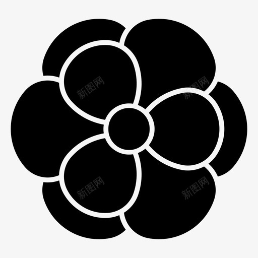 木兰花绿图标svg_新图网 https://ixintu.com 木兰