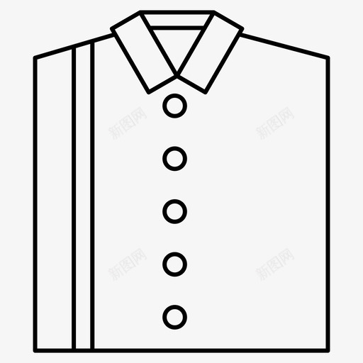 采购产品衬衫衣服服装图标svg_新图网 https://ixintu.com 时尚细线条 服装 衣服 采购产品衬衫
