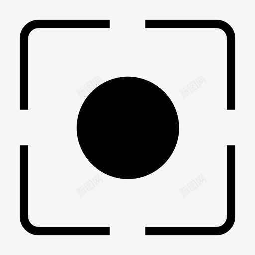 对焦瞄准取景器图标svg_新图网 https://ixintu.com 取景器 对焦 瞄准
