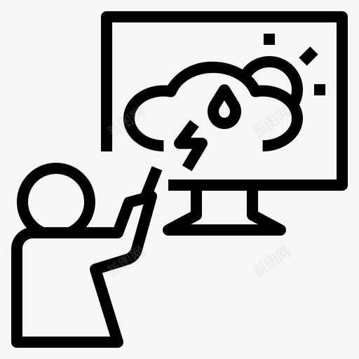 气象学家计算机流行图标svg_新图网 https://ixintu.com 分析 天气 学家 探测仪 气象 气象学 流行 研究人员 计算机