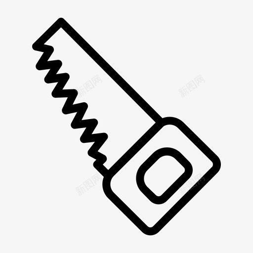锯建筑承包商图标svg_新图网 https://ixintu.com 工业 工具 建筑 承包商 设备