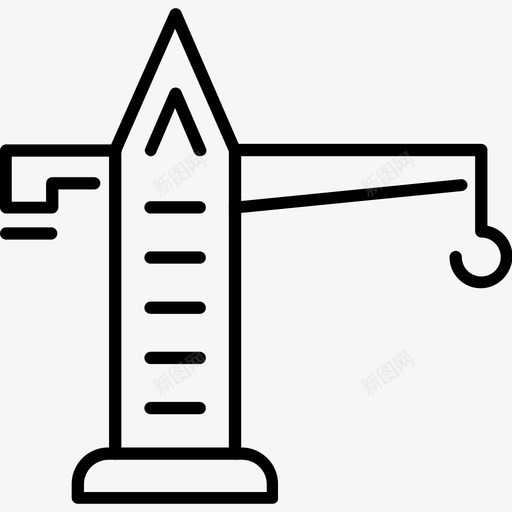 塔吊建筑钢铁图标svg_新图网 https://ixintu.com 劳动 劳动节 塔吊 工地塔吊 建筑 钢铁