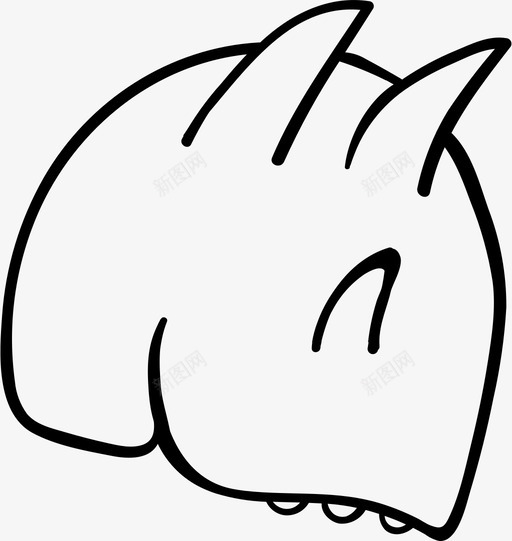 三角龙恐龙小孩图标svg_新图网 https://ixintu.com 三角龙 史前 小孩 恐龙