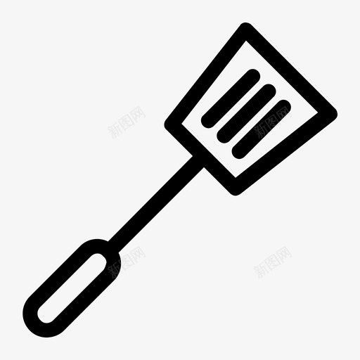 采购产品抹刀烹饪厨房设备图标svg_新图网 https://ixintu.com 产品 厨房用具 厨房设备 器具 抹刀 烹饪 细线 采购