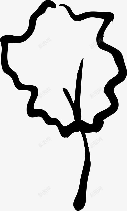 树绘画生态图标svg_新图网 https://ixintu.com 写意 生态 绘画 绿色 自然