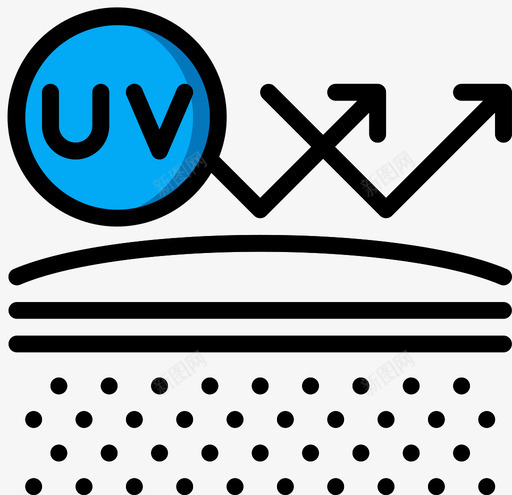 防紫外线美容1线性颜色图标svg_新图网 https://ixintu.com 线性 美容 防紫外线 颜色