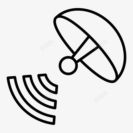 信号通信卫星图标svg_新图网 https://ixintu.com 信号 卫星 太空 科学 通信