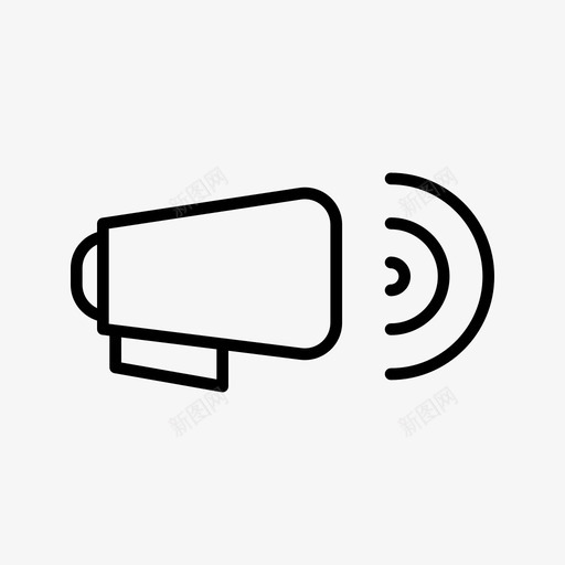 扩音器扬声器用户界面图标svg_新图网 https://ixintu.com 扩音器 扬声器 用户界面
