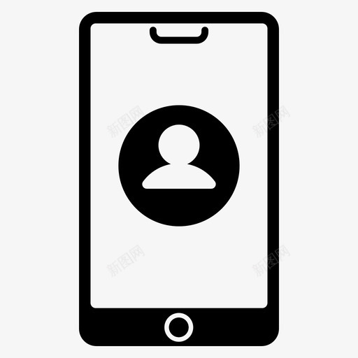 用户信息帐户添加图标svg_新图网 https://ixintu.com 信息 图标 帐户 手机 智能 混合 添加 用户