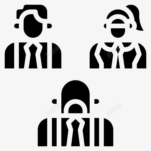 团队合作伙伴人员图标svg_新图网 https://ixintu.com 业务 人员 合作伙伴 团队