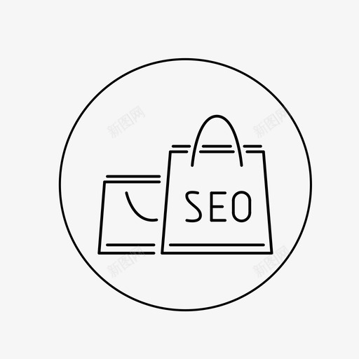 商品袋,seo,包装svg_新图网 https://ixintu.com 商品袋,seo,包装