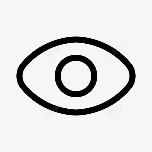 眼睛隐藏显示图标svg_新图网 https://ixintu.com 显示 查看器 眼睛 简单图标 视图 隐藏