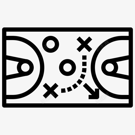 策略计划素描图标svg_新图网 https://ixintu.com 大纲 符号 策略 篮球 素描 计划 足球 运动