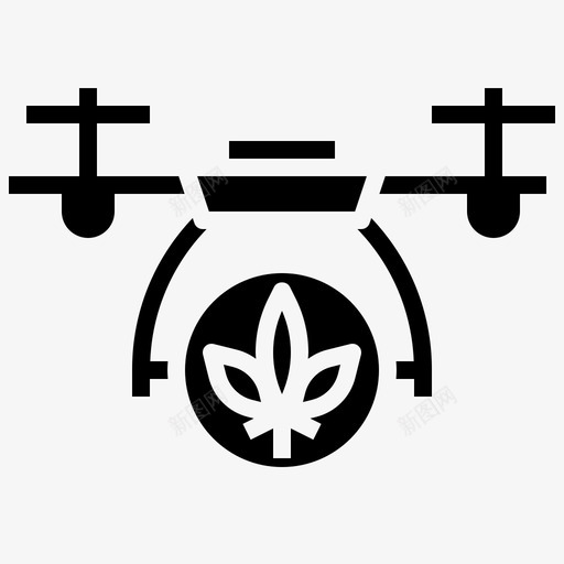 大麻无人机运送医疗保健大麻图标svg_新图网 https://ixintu.com 医疗保健 大麻 大麻字形 大麻无人机运送