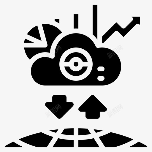 大数据数字信息图标svg_新图网 https://ixintu.com 信息 团队业务 大数据 数字