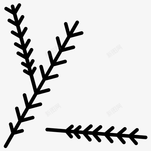 小麦农作物小麦作物图标svg_新图网 https://ixintu.com 作物 农作物 圣诞 小麦 粗线条