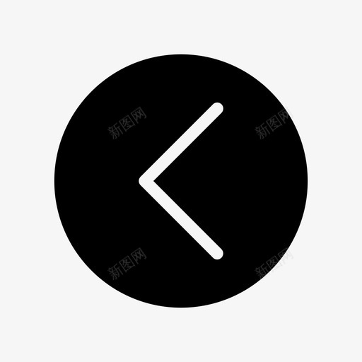 左后圆箭头14图标svg_新图网 https://ixintu.com 左后圆箭头14