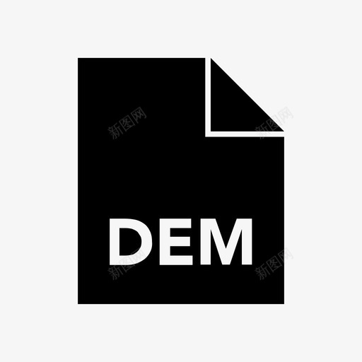 文件格式glyph粗体dem图标svg_新图网 https://ixintu.com dem glyph 文件 格式 界面 粗体