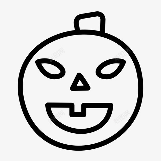 杰克o灯笼雕刻万圣节图标svg_新图网 https://ixintu.com 万圣节 万圣节画薄 南瓜 幽灵 杰克o灯笼 雕刻