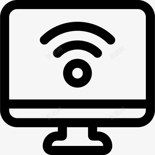 Wifi信号和禁令3线性图标svg_新图网 https://ixintu.com Wifi 信号 禁令 线性