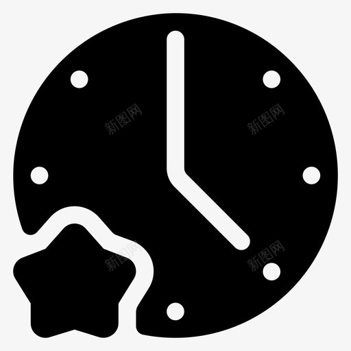 最喜欢的时间最佳时间计划字形图标svg_新图网 https://ixintu.com 时间计划字形 最佳 最喜欢的时间