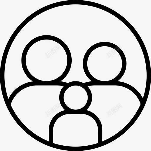 家庭父亲团体图标svg_新图网 https://ixintu.com 一起 人类 偶像 团体 家庭 母亲 父亲