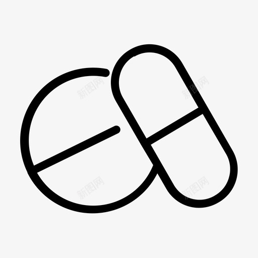 药片药品医疗保健图标svg_新图网 https://ixintu.com 医疗保健 医药 数字医疗 治疗 药品 药片