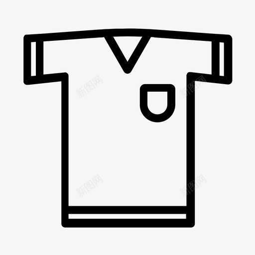 v领服装时尚图标svg_新图网 https://ixintu.com 时尚 服装 衣服 衬衫