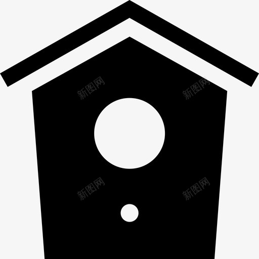 鸟舍森林自然图标svg_新图网 https://ixintu.com 宠物 森林 自然 自然填充 鸟舍