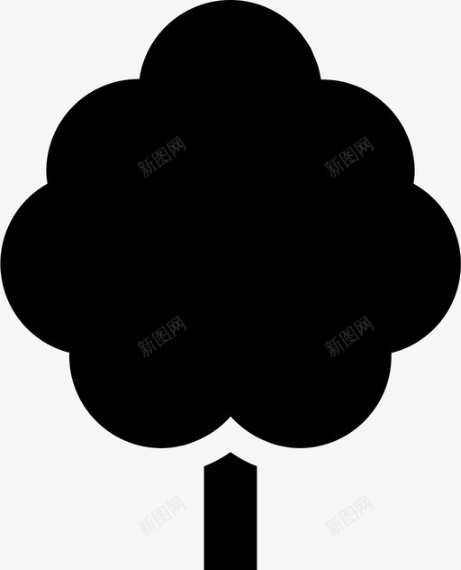 树户外公园图标svg_新图网 https://ixintu.com 公园 户外 树