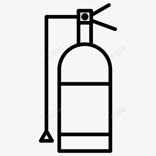 火警灭火器安全粗体线设置71图标svg_新图网 https://ixintu.com 安全 火警 灭火器 粗体 设置