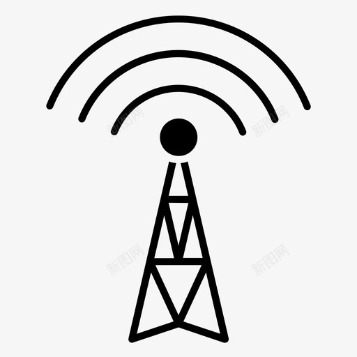 信号塔计算机设备图标svg_新图网 https://ixintu.com 互联网 信号塔 技术 技术符号 计算机 设备