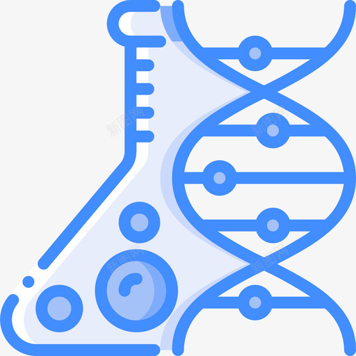 Dna美容蓝色图标svg_新图网 https://ixintu.com Dna 美容 蓝色
