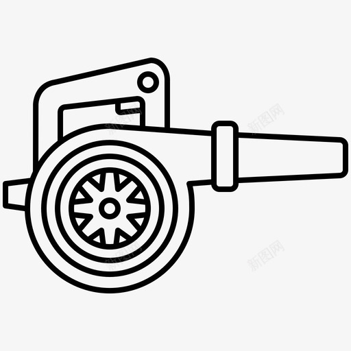 鼓风机电气机械图标svg_新图网 https://ixintu.com 技师 施工工具2线 机械 电气 鼓风机