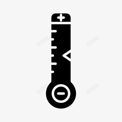 温度计健康测量图标svg_新图网 https://ixintu.com 健康 医疗 测量 温度 温度计