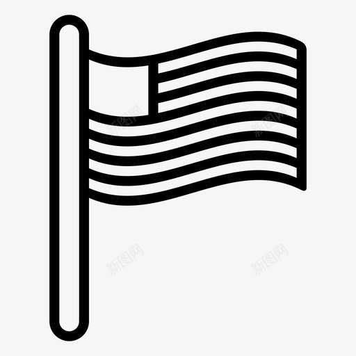 旗帜俱乐部终点图标svg_新图网 https://ixintu.com 俱乐部 旗帜 标志 终点 自由