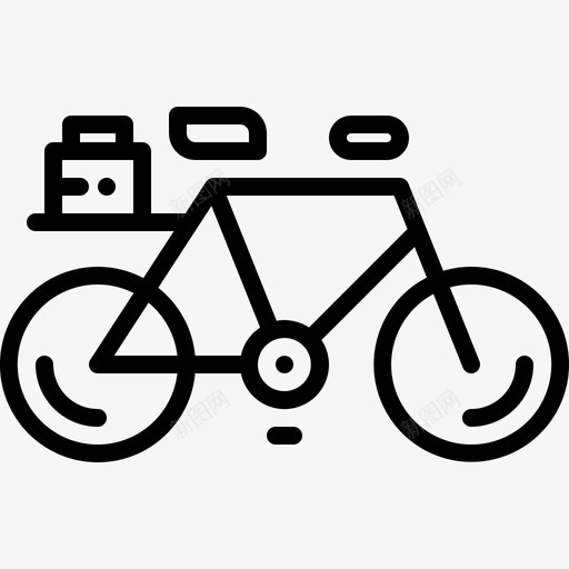 自行车送货自行车食品图标svg_新图网 https://ixintu.com 外卖 自行车 运输 送货 食品